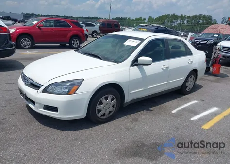 2007 Honda Accord 3.0 Se из США, поврежденный, VIN 1HGCM664X7A069315